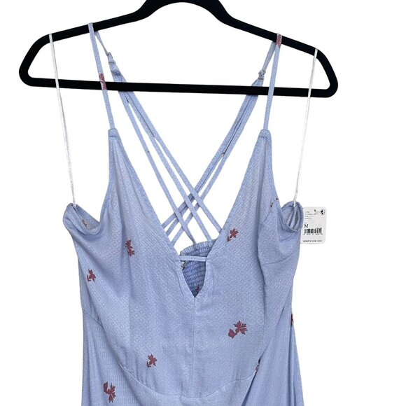 Free People Maxi Dress Get to You Floral Maxi Sleeveless Strappy Boho NWT Medium - Picture 6 of 10